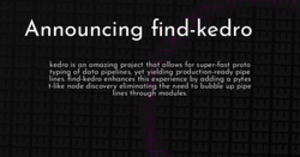thumbnail for find-kedro-release-hashnode_250x131.png