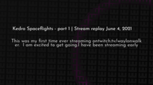 thumbnail for kedro-spaceflights-stream1_250x140.png