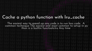 thumbnail for python-lru-cache.png