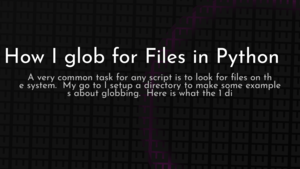 thumbnail for python-pathlib-glob.png
